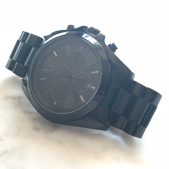 michael kors bradshaw watch black